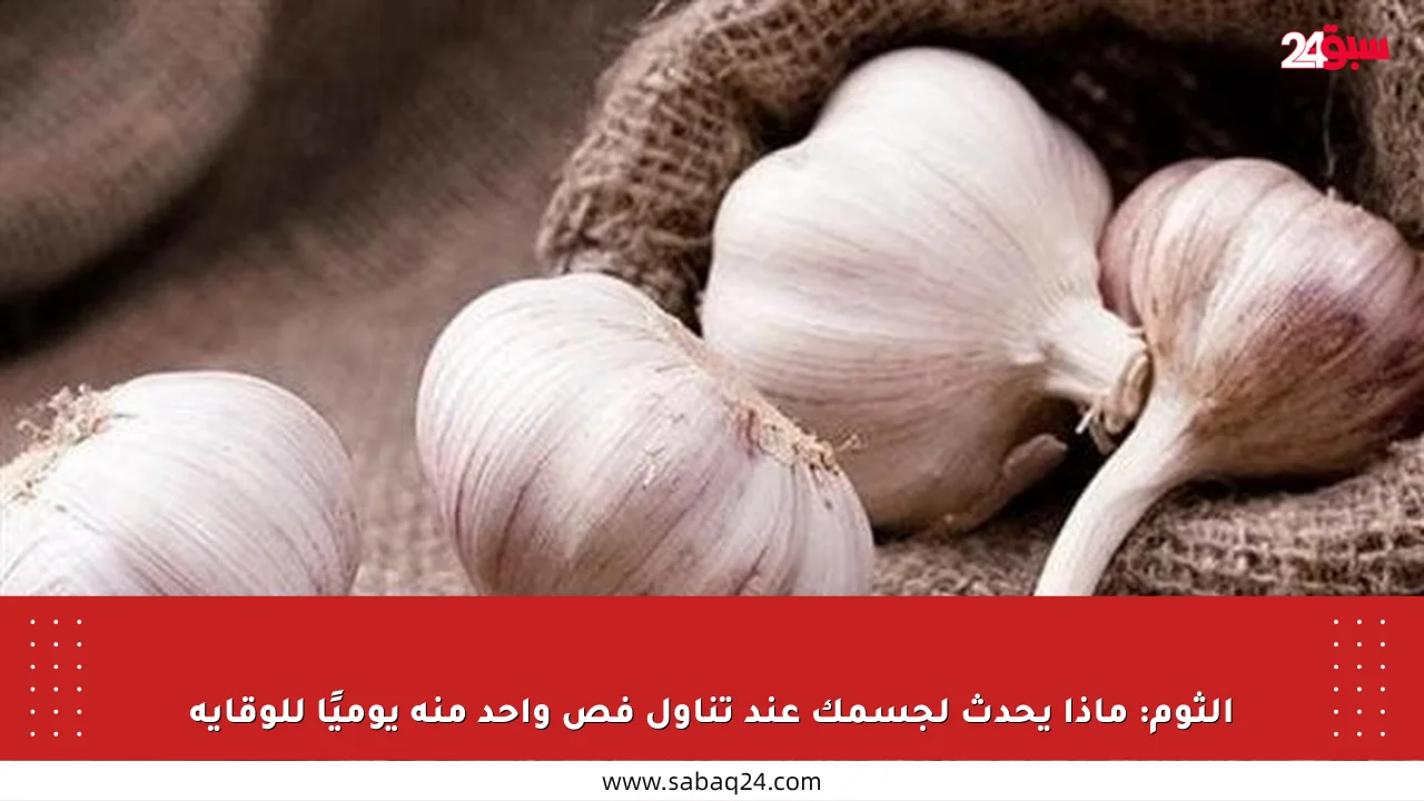 الثوم: ماذا يحدث لجسمك عند تناول فص واحد منه يوميًا للوقاية